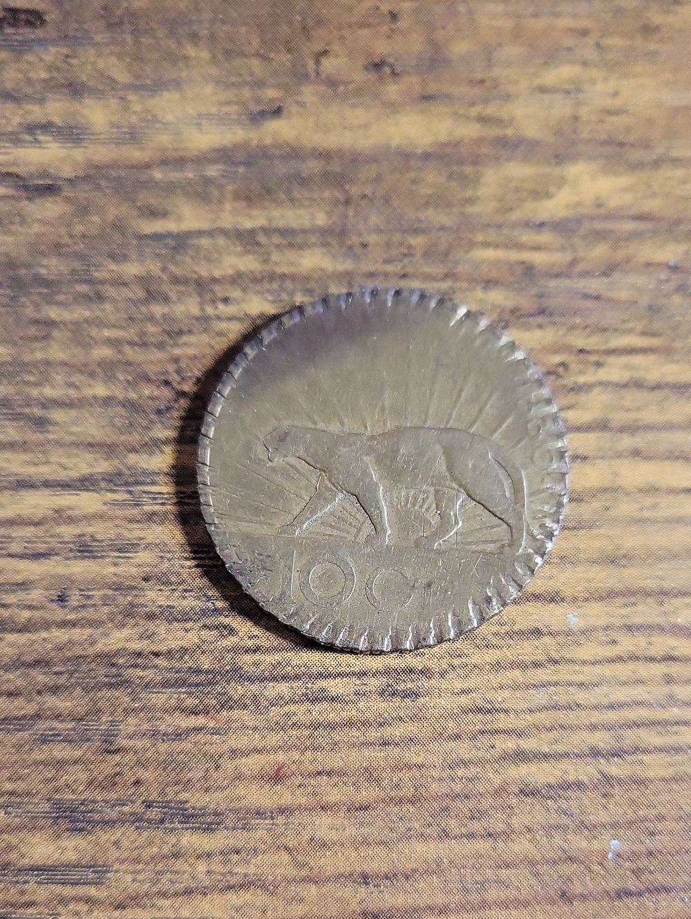 Vintage 1930 Uruguay 10 Centesimos Coin